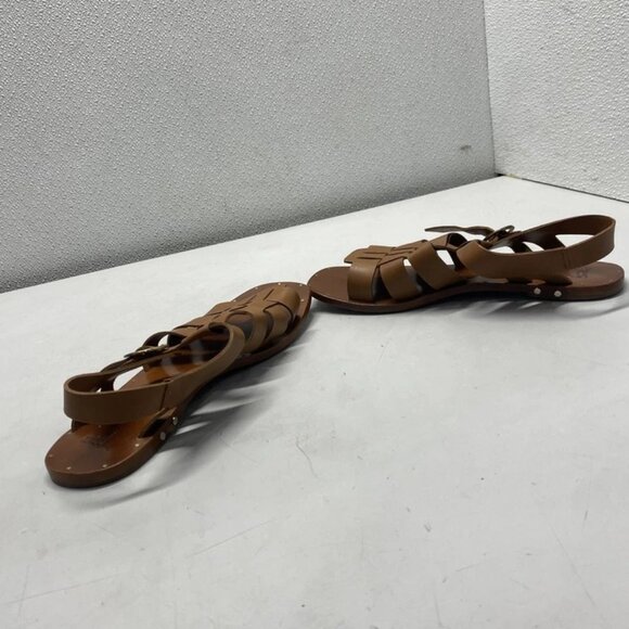 NEW BEEK Starfisher Sandals Brown Women’s Size 11 Open Toe Leather Ankle Strap - Picture 6 of 6